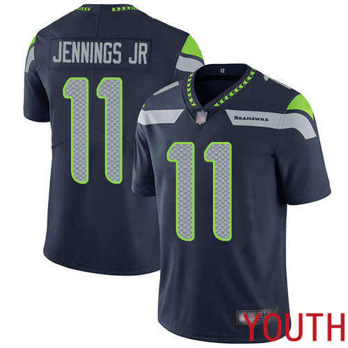 Seattle Seahawks Limited Navy Blue Youth Gary Jennings Jr. Home Jersey NFL Football 11 Vapor Untouchable